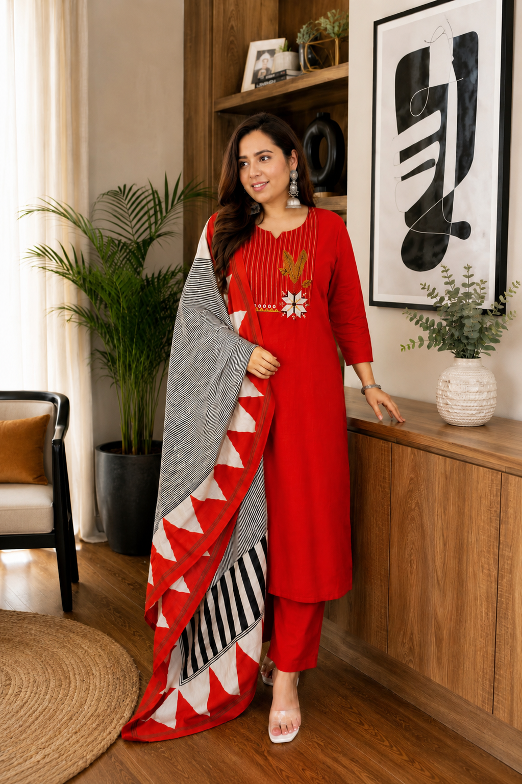 Kurta
  Pant &
  Dupatta Set – Kurti
  Pant
  Dupatta