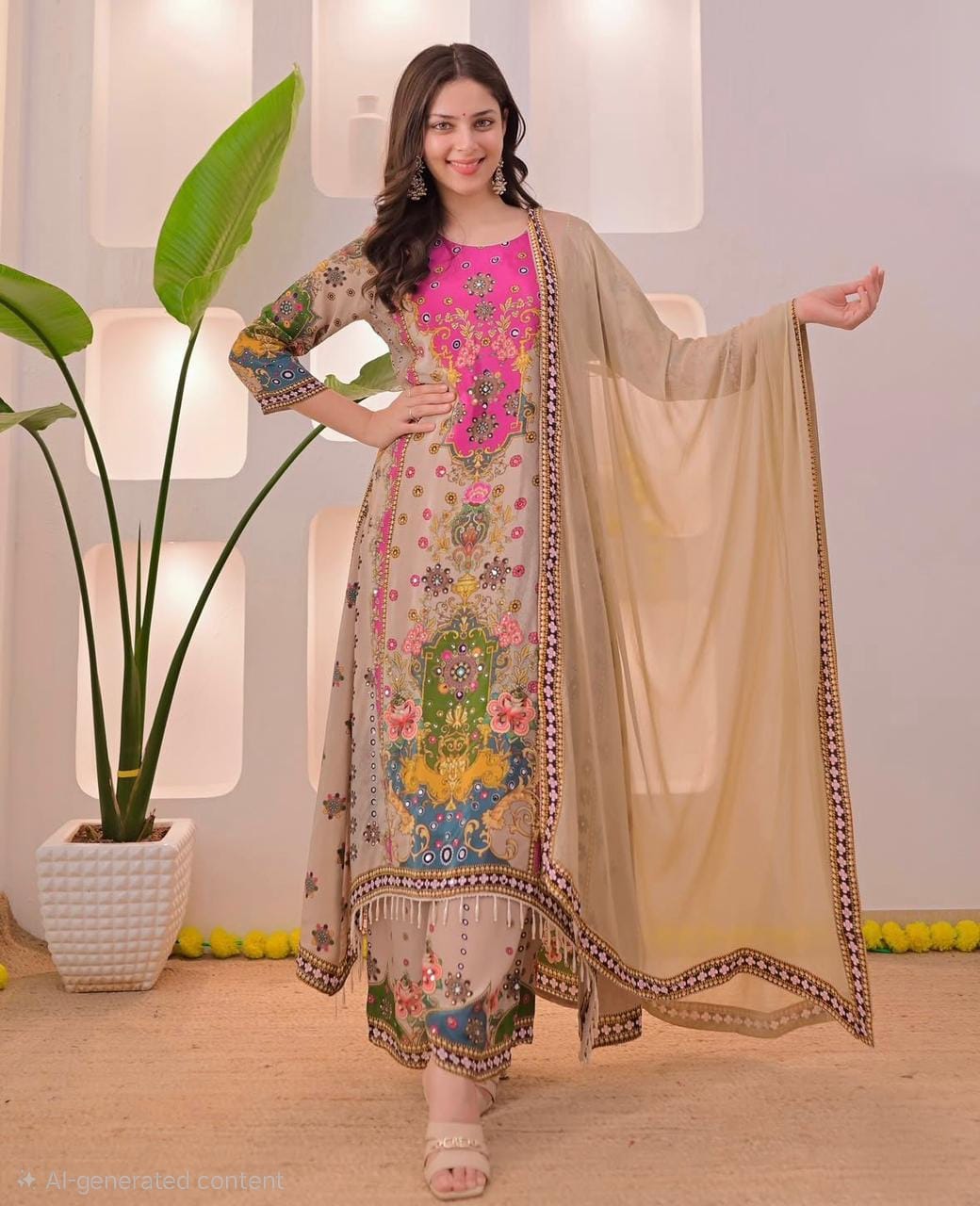Anarkali Set – Anarkali Kurta 
  Pant
  Dupatta