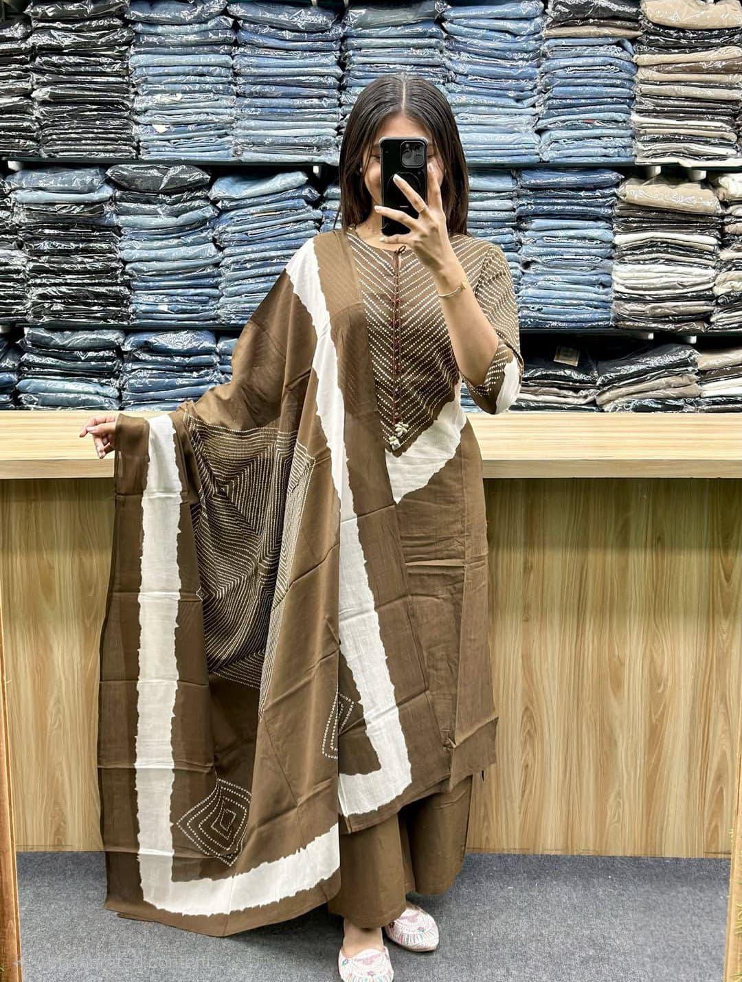 Kurta Pant & Dupatta Set – Kurti Pant Dupatta