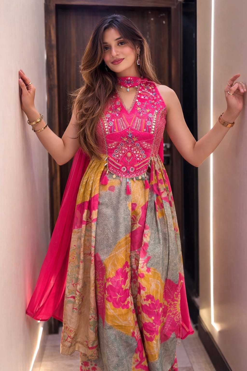 Ethnic Wear - Western Style Top/Shrug    Pant  Dupatta