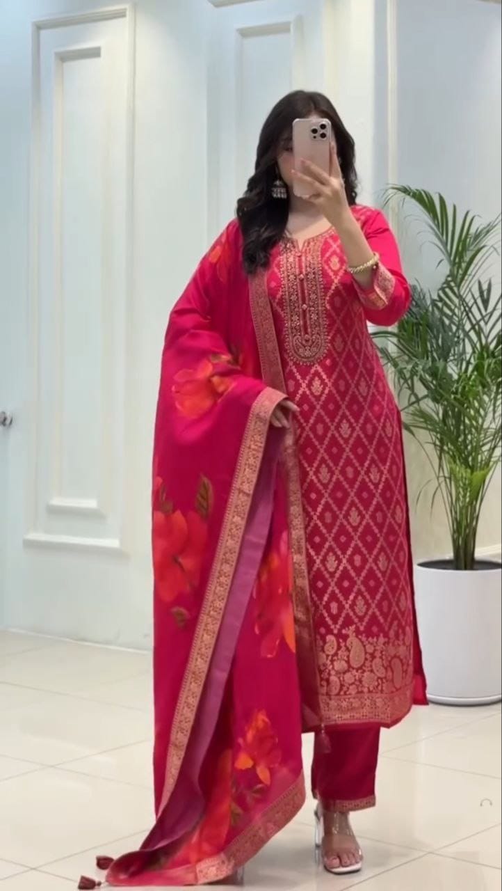 Kurta
  Pant &
  Dupatta Set - Kurti
  Pant
  Dupatta