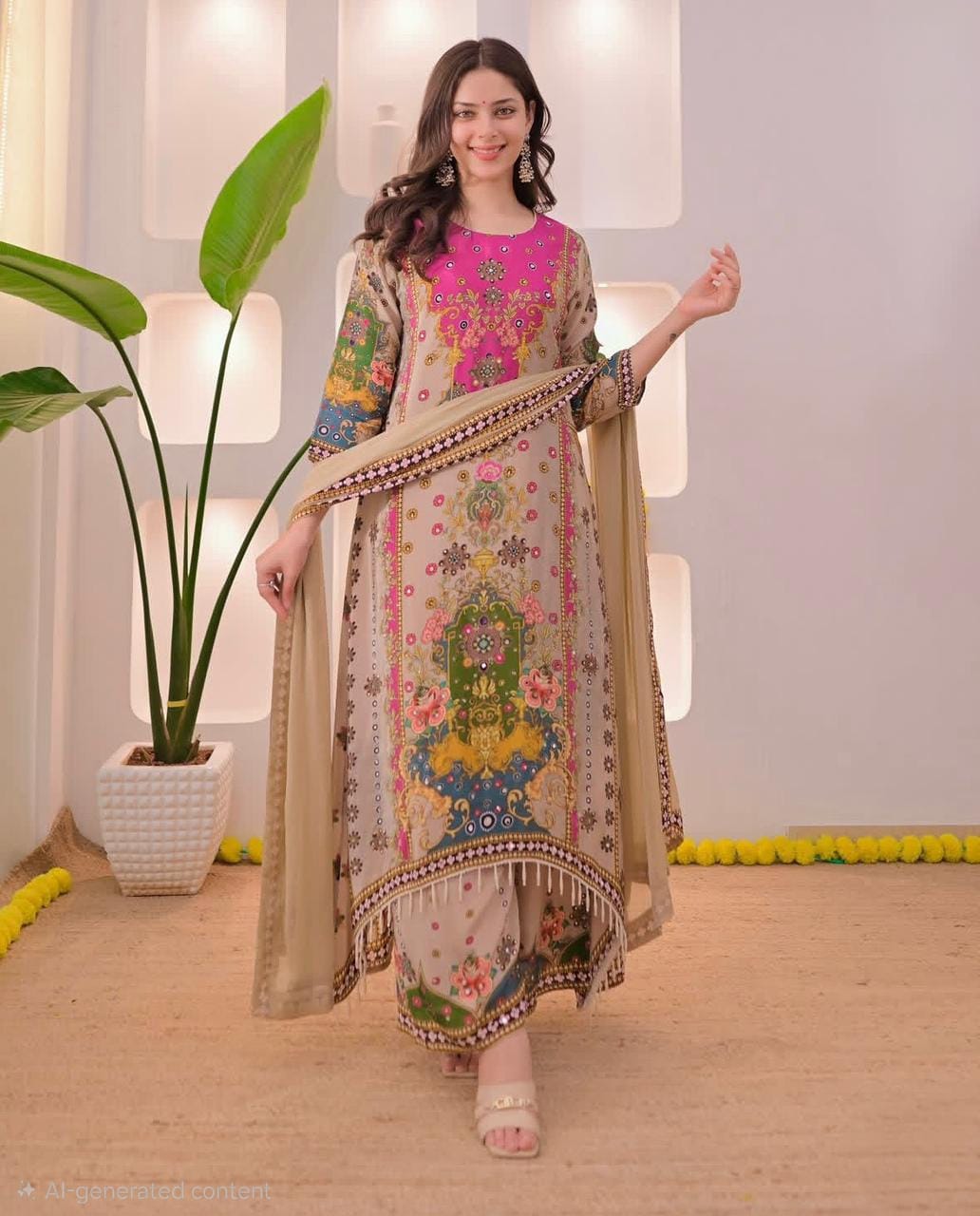 Anarkali Set - Anarkali Kurta 
  Pant
  Dupatta